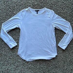White Eileen Fisher Womens Medium Long Sleeve Shirt